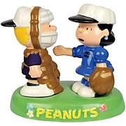 Peanuts Lucy & Schroeder Baseball Salt & Pepper Shaker Set